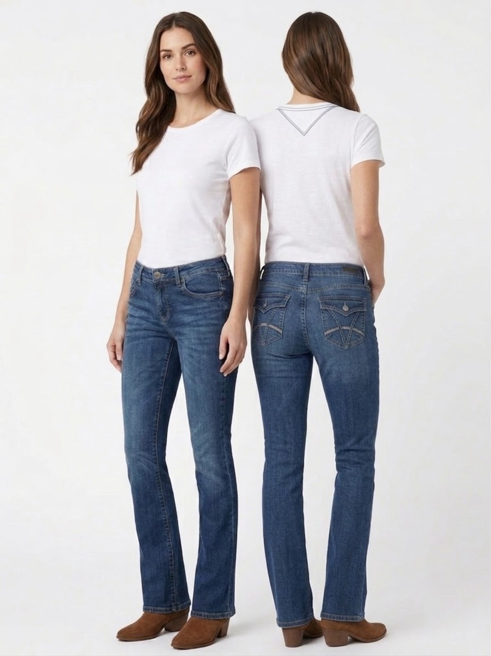 KUT from the Kloth Farrah Baby Bootcut Jeans Dark Wash Size 10 Country Western